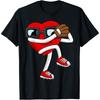 Valentines Day Heart Baseball Pitcher Funny Girls Girls T-Shirt