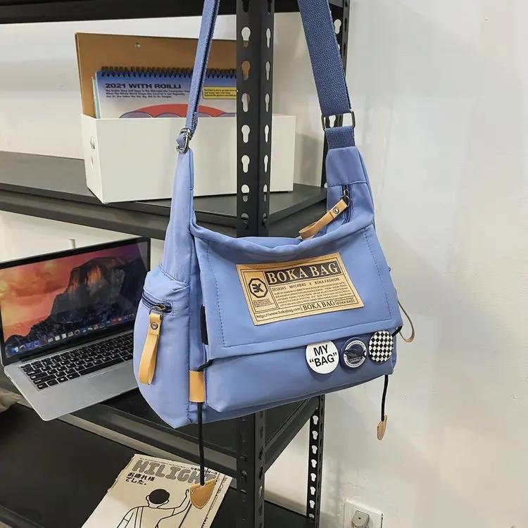 Crossbody Bags for Men and Women Personalized Workwear Casual Letters Students Handbags No Pendant