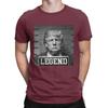 Lustige Trump 2024 Fahndungsfoto Präsident Legende T-Shirts Herren Rundhals Baumwolle T-Shirt Donald Kurzarm T-Shirt Bedruckte Oberteile