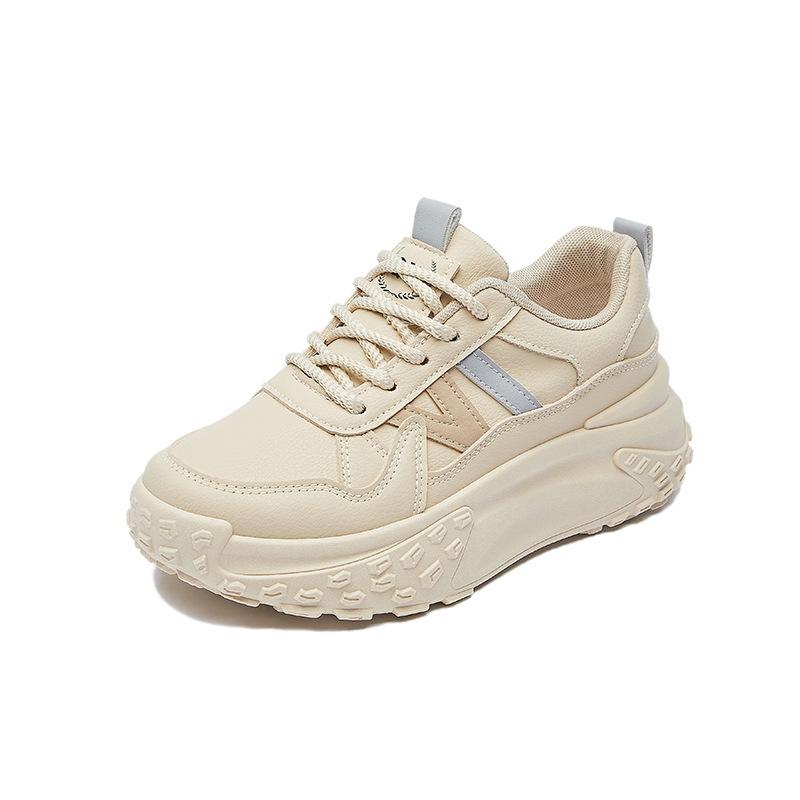 

New shoes women s autumn girls sports running casual street shooting thick-soled height-increasing shoes 35 хаки