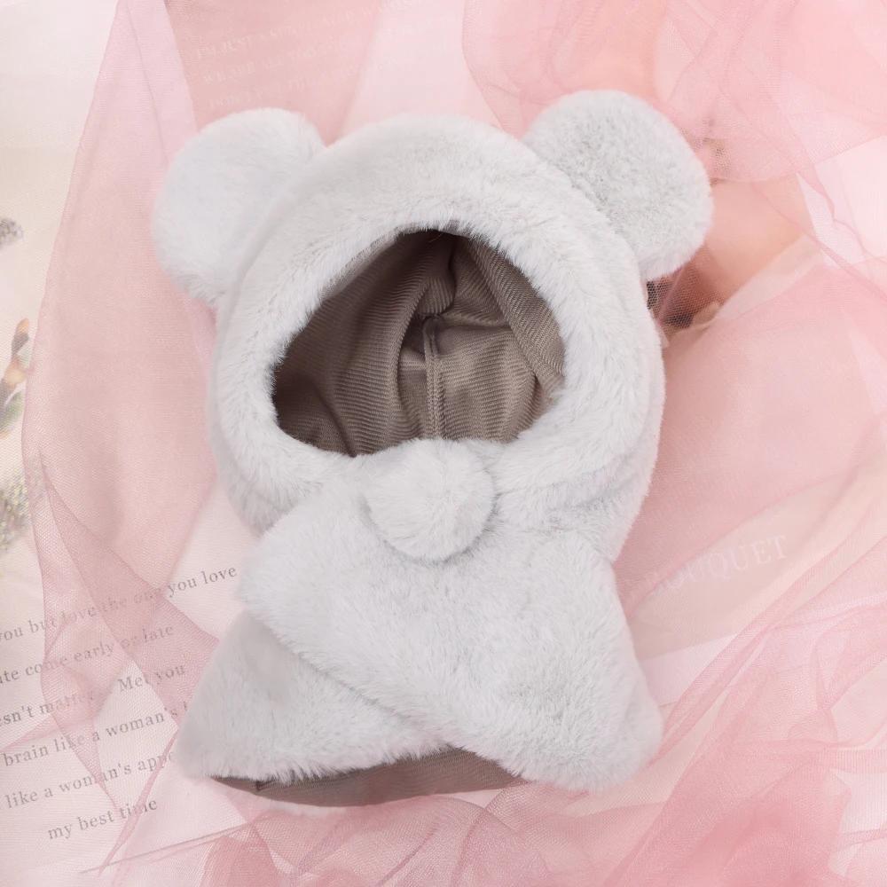 15/20cm Plush Doll's Clothes Handmade Hooded Cloak Korea Idol Doll Clothes Suit Cute Bear Toy Clothes Soft Animal Doll Clothing