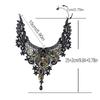 Gothic Lace Floral Choker for Women Choker Handmade Collar with Skull Gears Wing for Bachelorette Party Wedding