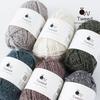 Knitworm Extra 30g 6 Balls of Raw Wool All Colors Tweed, Heavyweight, (50m), Yarn,