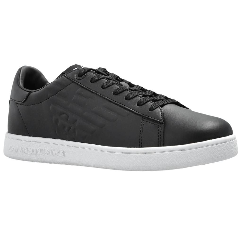 Emporio Armani EA7 Leather Low Top Sneakers Men sneakers Black 7X000331AF10848UC001