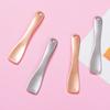 1pcs Metal Zinc Mini Cosmetic Spatula Curved Scoop Gold Silver Makeup Accessories Mask Cream Spoon Eye Cream Stick Beauty Scoop