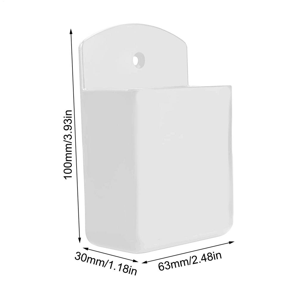 

Настенный ящик для хранения пультов дистанционного управления, не требующий сверления, органайзер для пультов кондиционера для конференц-зала белый