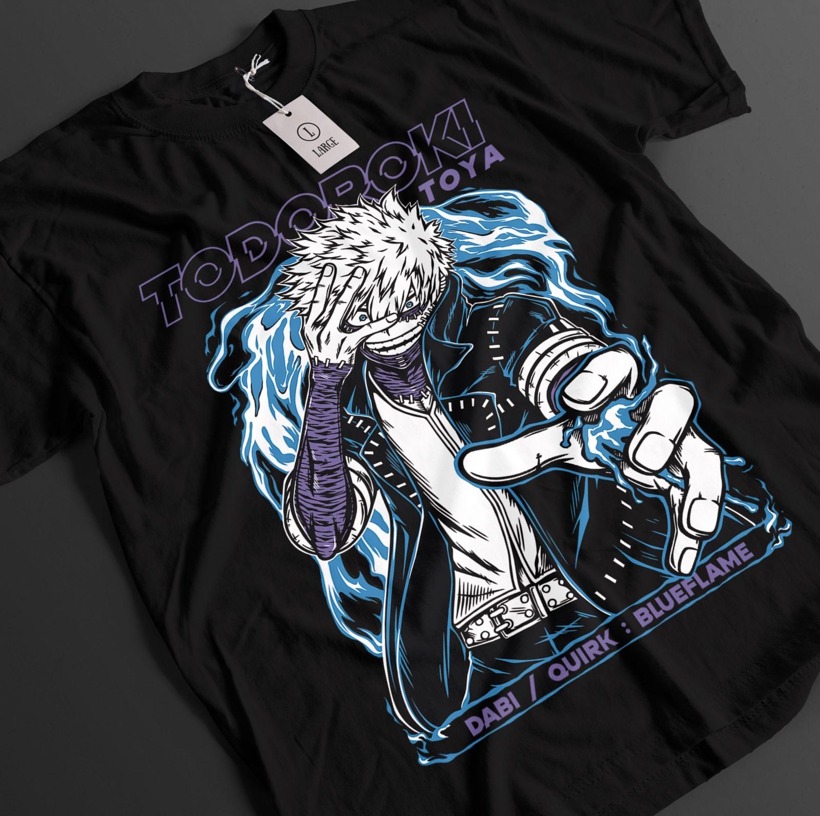 

My Hero Academia Shirt Dabi Tshirt Deku Bakugo T-Shirt Mens Womens Tees Top Todoroki MHA Unisex Tee L
