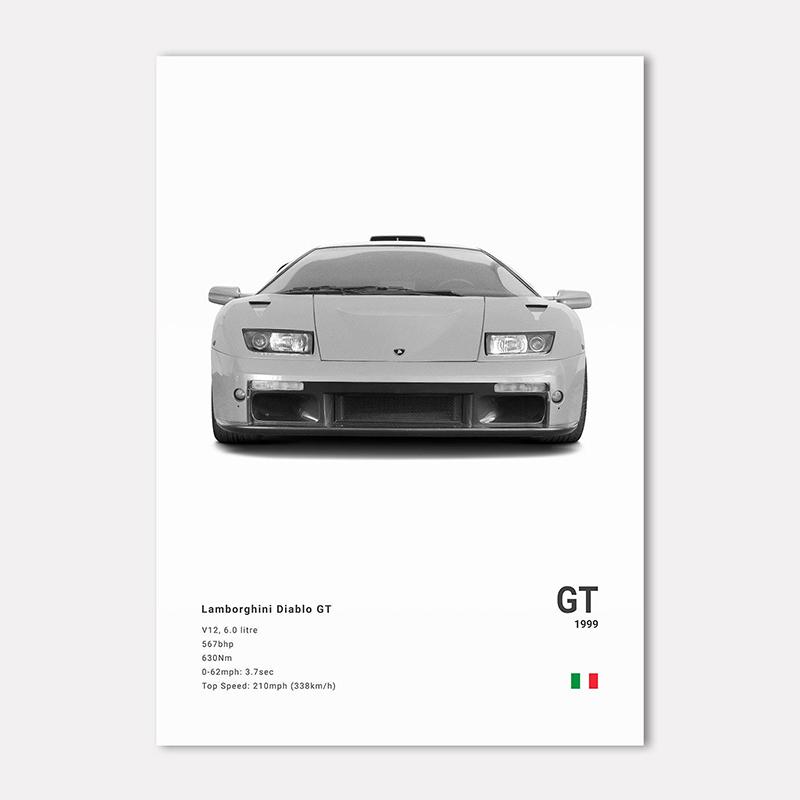 Famous Cars LP 640 Canvas Wall Art Print Poster Aventador URUS VENENO Decoration Mural Modern Home Decor Birthday Gift Unframed