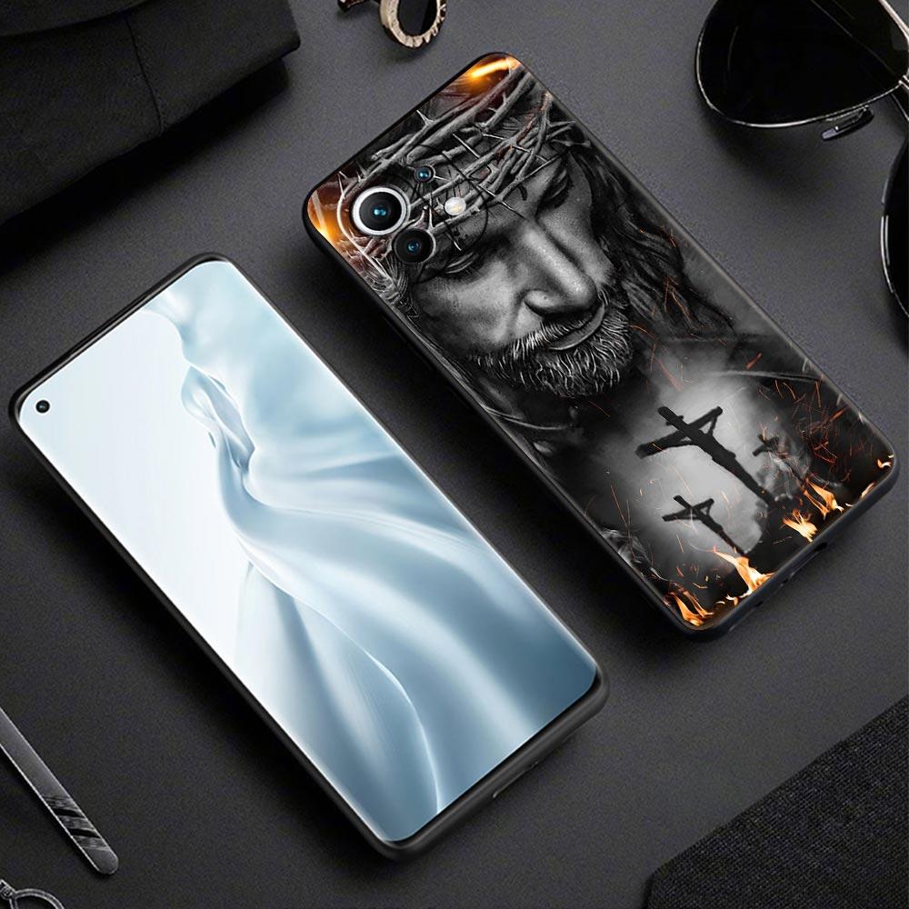 Phone Case for Xiaomi Mi 17 15 14 13 12 11 Ultra 15T 14T 13T 12T 11T Pro Lite 5G Soft TPU Faith Christian Religious Jesus Clear