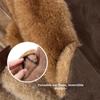 Fluffy Womens Bucket Hat Solid Color Ear Protection Caps Fashion Faux Mink Plush Hats  Winter