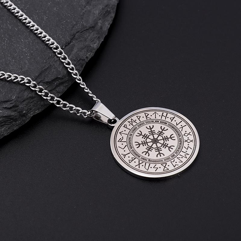 Seven Archangel Solomon Kabbalah Pendant Vintage Angel Seal Necklace Personality Men Amulet Jewelry Accessories