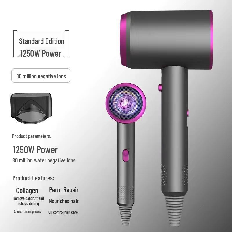 High-Power Salon Hair Dryer with Strong Wind and Negative Ion Care