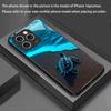 Fluorescent Beach Turtle New Tempered Glass Phone Case Suitable for iPhone17 16 15 14 13 12 11Pro/Max/Plus Shockproof Back Cover