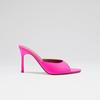 Fashion Summer Fashion Minimalist Black Blue Slippers European American New Comfortable Women High Heel Commuting Pointed Sandals 34-45