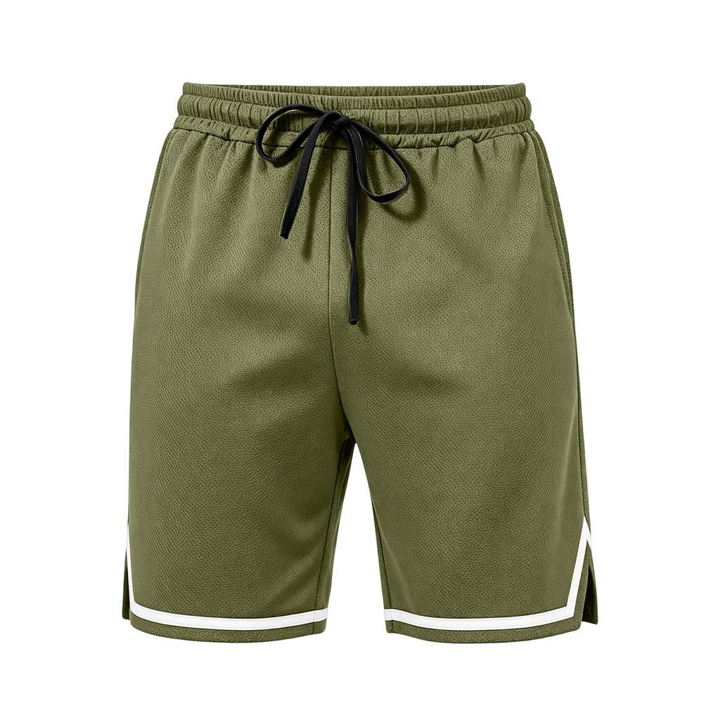 Men's Breathable Mesh Athletic Shorts Lightweight Casual Sportswear with Elastic Waistband and Drawstring for Outdoor Activities and Gym