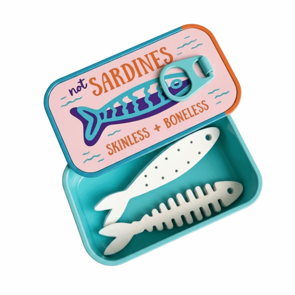 Fishbone Insert Sardine Jewelry Box Plastic Portable Jewelry Case Mini Jewelry Organizer  Daily Use
