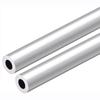 Silver Tone Seamless Straight Tubing 300mm Length Hollow Pipe Tubing  Industrial Automotive Marine