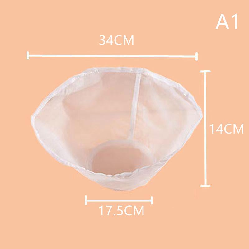 3Pcs Soybean Filter Net Bag Nylon Liquid Filter Net Bag Milk Coffee Filter Net Bag Fine Mesh Squeeze Strainer Kitchen Filters