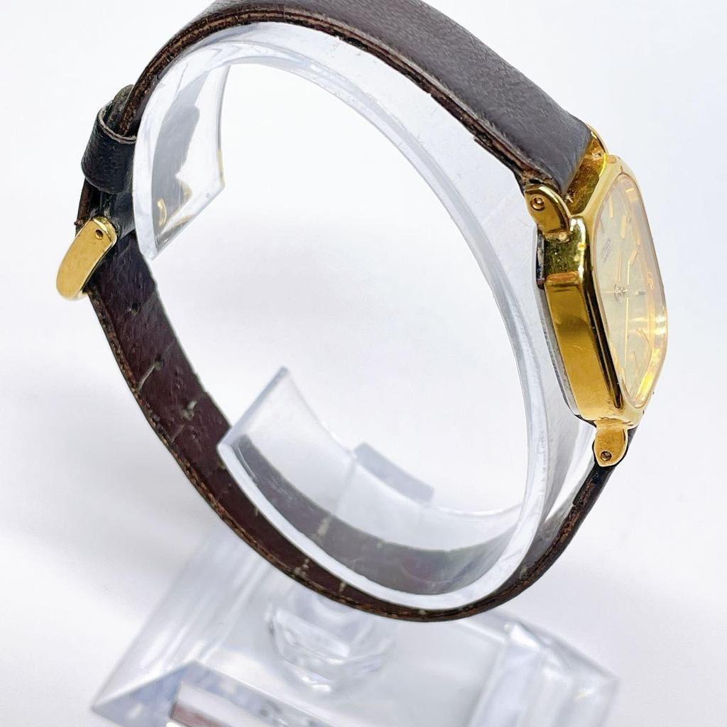 Used 46 CITIZEN Watch Ladies 2931 Gold Square Wristwatch 46