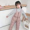 2026 Baby-Latzhose im koreanischen Stil: Herbst/Winter Daunen-Baumwollhosen für Kinder