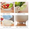 Double Drain Basket Washing Basket Multi-function Rotating Fruit and Vegetable Basket Practical Kitch