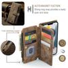 Custodia a Portafoglio per iPhone 18 Pro Max Copertura a Flip con Slot per Carte in Pelle PU Protettiva