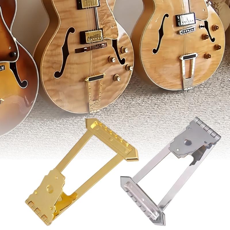 Halbhohle Saitenhalter-Ersatz 6-Saiten-Gitarrenbrücke Trapez-Saitenhalter für geschmeidige Bespielbarkeit und reiche Klänge