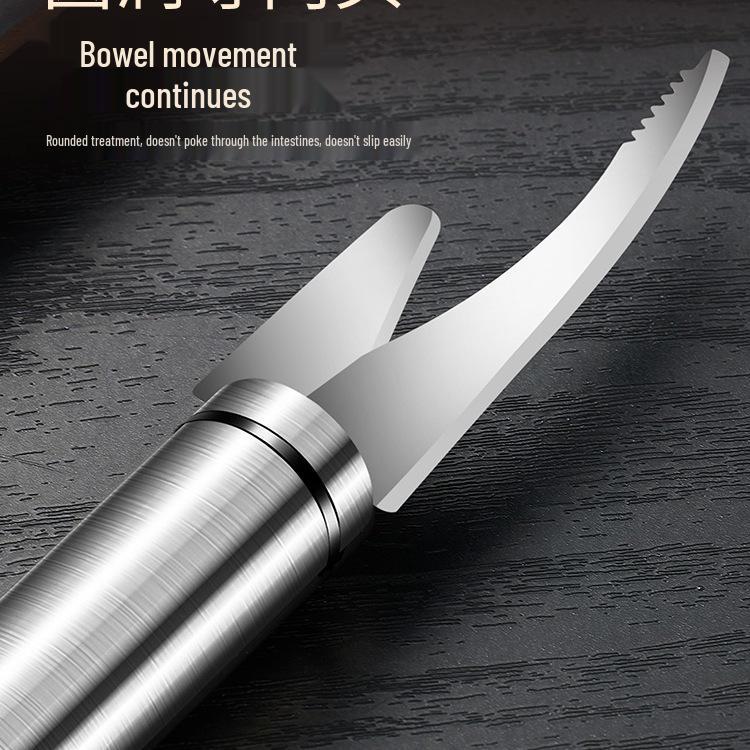 Stainless Steel Shrimp Deveining & Peeling Knife - Dual-Function Shrimp Shell & Line Remover