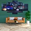 Five-Piece Hd Modular Picture Racing Print Canvas Painting Wall Art Poster Home Decor Living Room Wall Painting Without