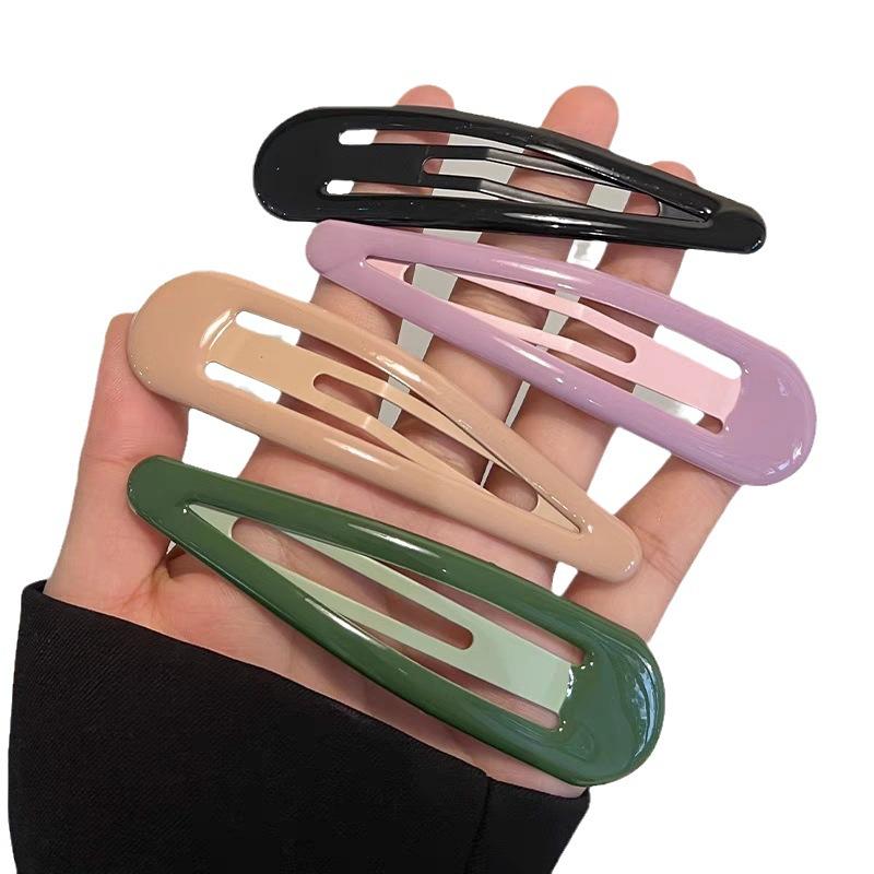 1/10pcs Colorful BB Hair Clips Y2K Cute Large 10cm Metal Hair Pins Clips Snap Barrettes For Girls Headdress Hair Accessories