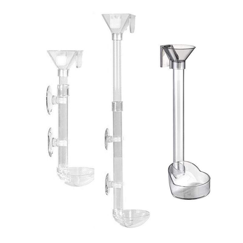 Aquarium Acrylic Feeding Tube Antistuck Feeding Device Design Transparent Fish Food Dispenser Feeder for A Variety of Fish Tanks