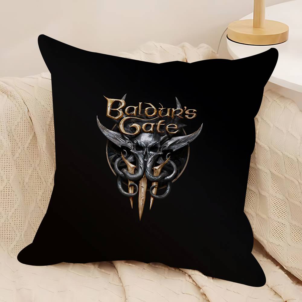 

B-Baldursgate Pillow Case Removable Washable Cushion Cover – All-Season Soft Linen 12x12Inch
