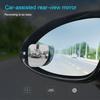 Car Motorcycle Accessories Wide Angle HD Glass Blind Spot Mirror 360 Degree Rotation Convex