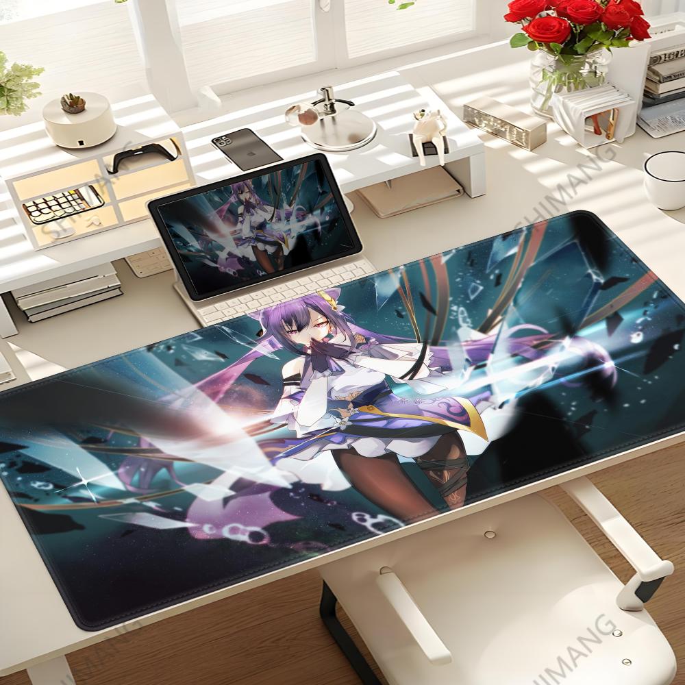 Genshin Impact Keqing Mousepad Large Gaming Mouse Pad LockEdge Thickened Computer Keyboard Table Desk Mat