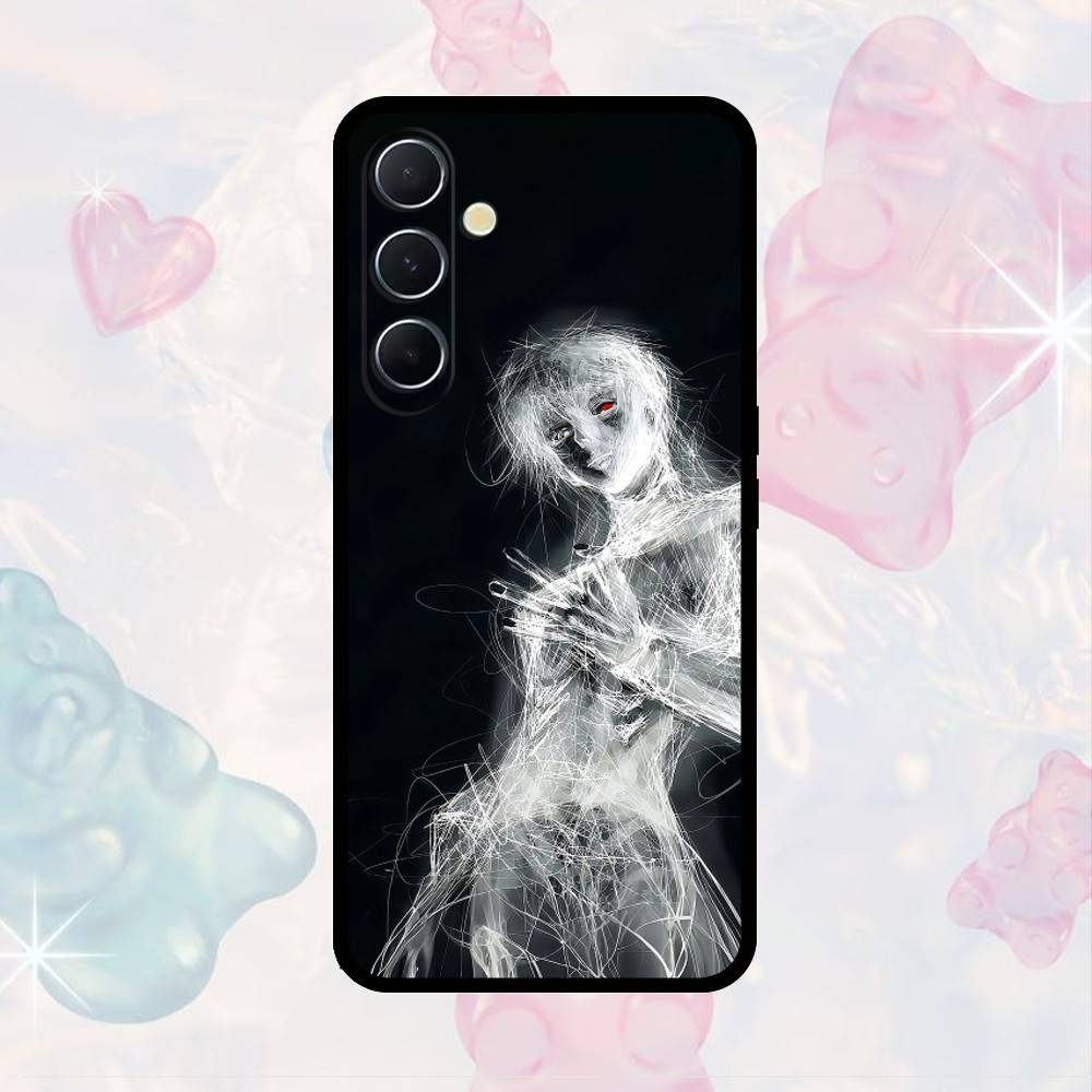 AAA Tokyo Ghoul Kaneki Ken Pouzdro na telefon Pro Samsung S25,S24,S21,S22,S23,S30,Ultra,S20,Plus,Fe,Note,10,9,5G Černý kryt