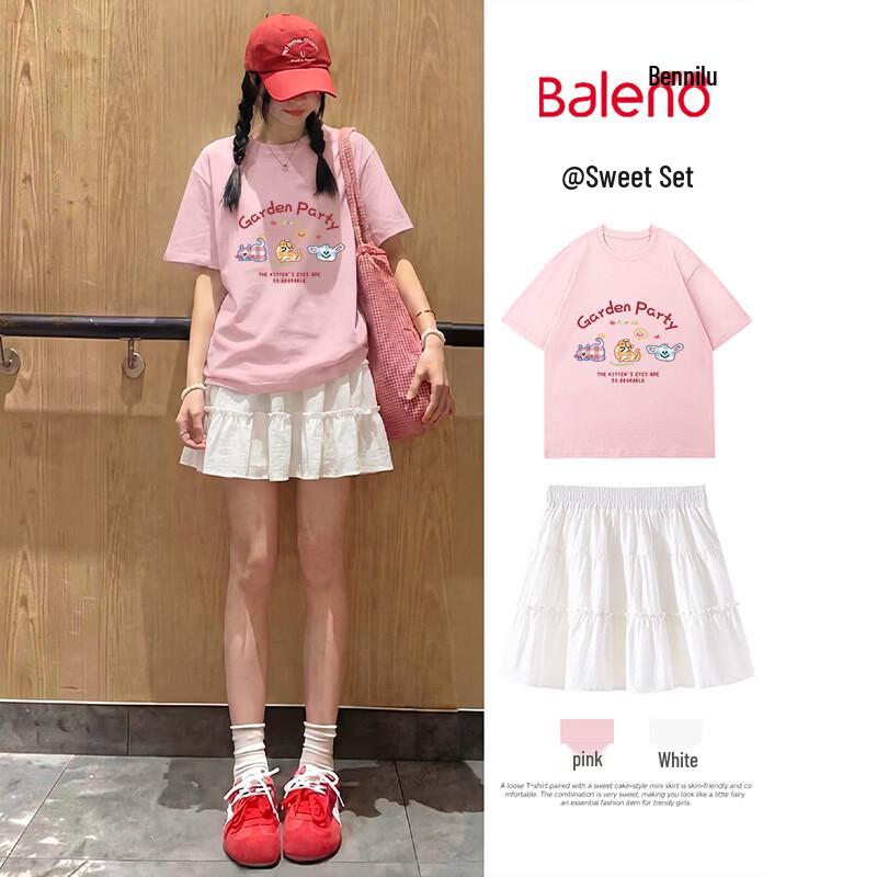 

Baleno Women s Cake Skirt Two-Piece Set M