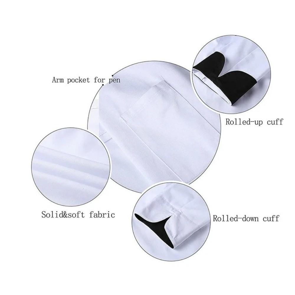 Atmungsaktive Kochuniform Langarm Küchenarbeitskleidung Unisex Kochjacke Restaurantküche