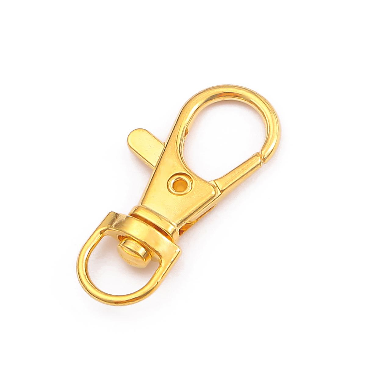 

5/20 шт. Сплавный брелок для изготовления ювелирных изделий, крючки, зажимы, застежка-карабин, аксессуары ручной работы 13x34mm 20pcs