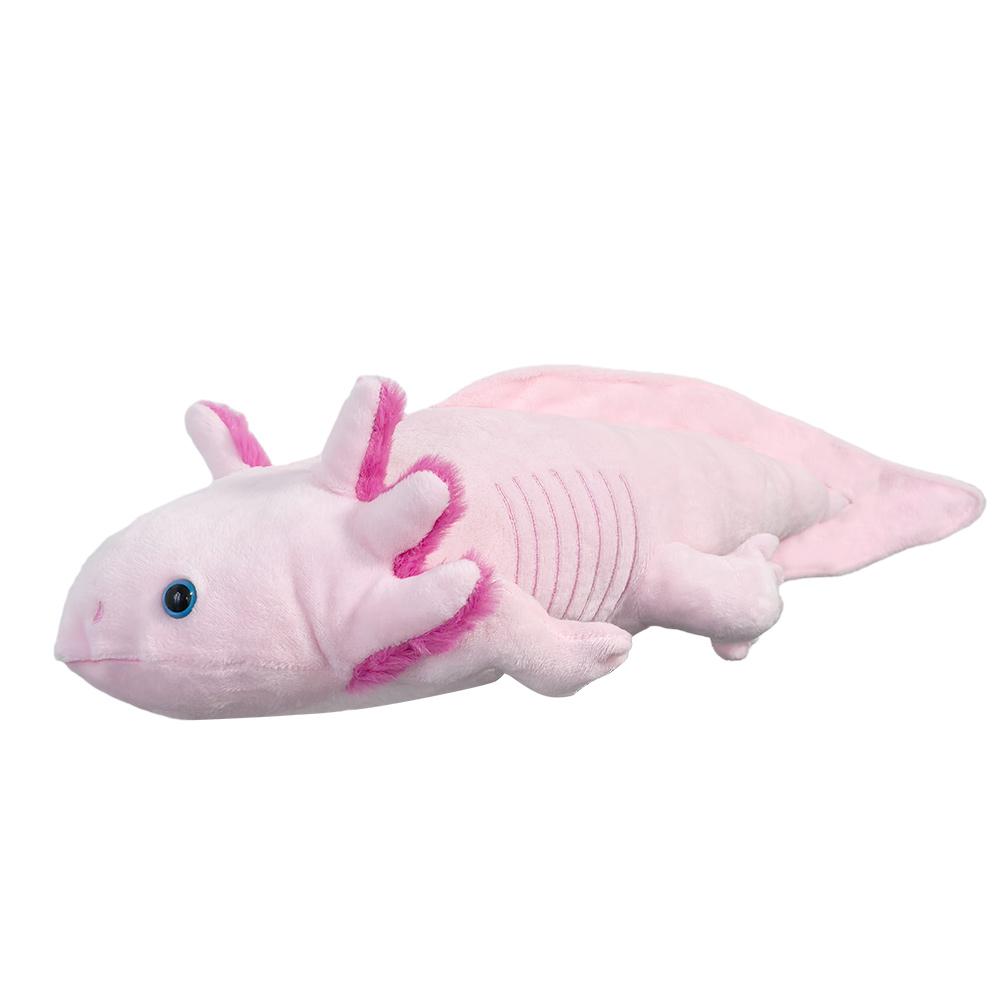 Hexagonal Dinosaur Fish Stuffed Plush Animals Toys Giant Salamander Soft Funny Dolls Children Gift Kawaii Baby Kids Hobbie Toys