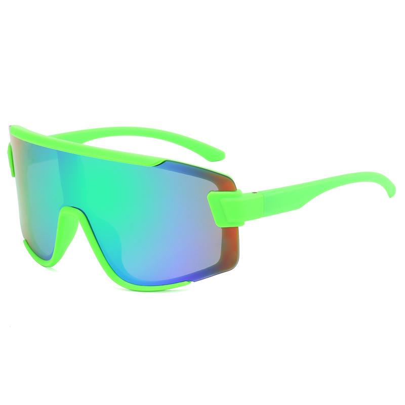 2025 New Children's Cycling Sunglasses Teenage One-Piece Sunglasses, Colorful Outdoor Glasses