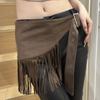 Triangle Tassel Waist Belt Vintage Dress Belt Luxury Fringe Waistband  for Women