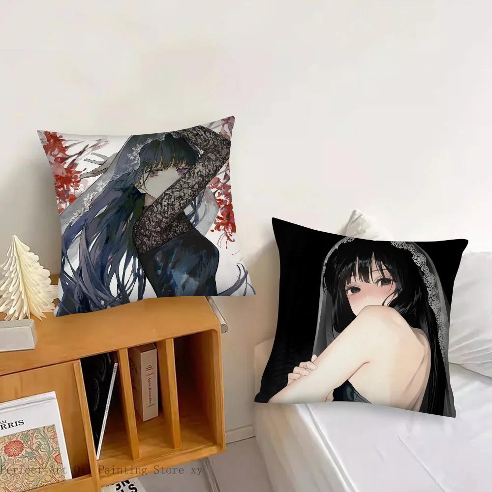 Osaragi Anime S-Sakamoto Days Pillow Case Square Pillow Bedroom Sofa Leisure Comfortcushioncar Living Room Home Decoration 40X40
