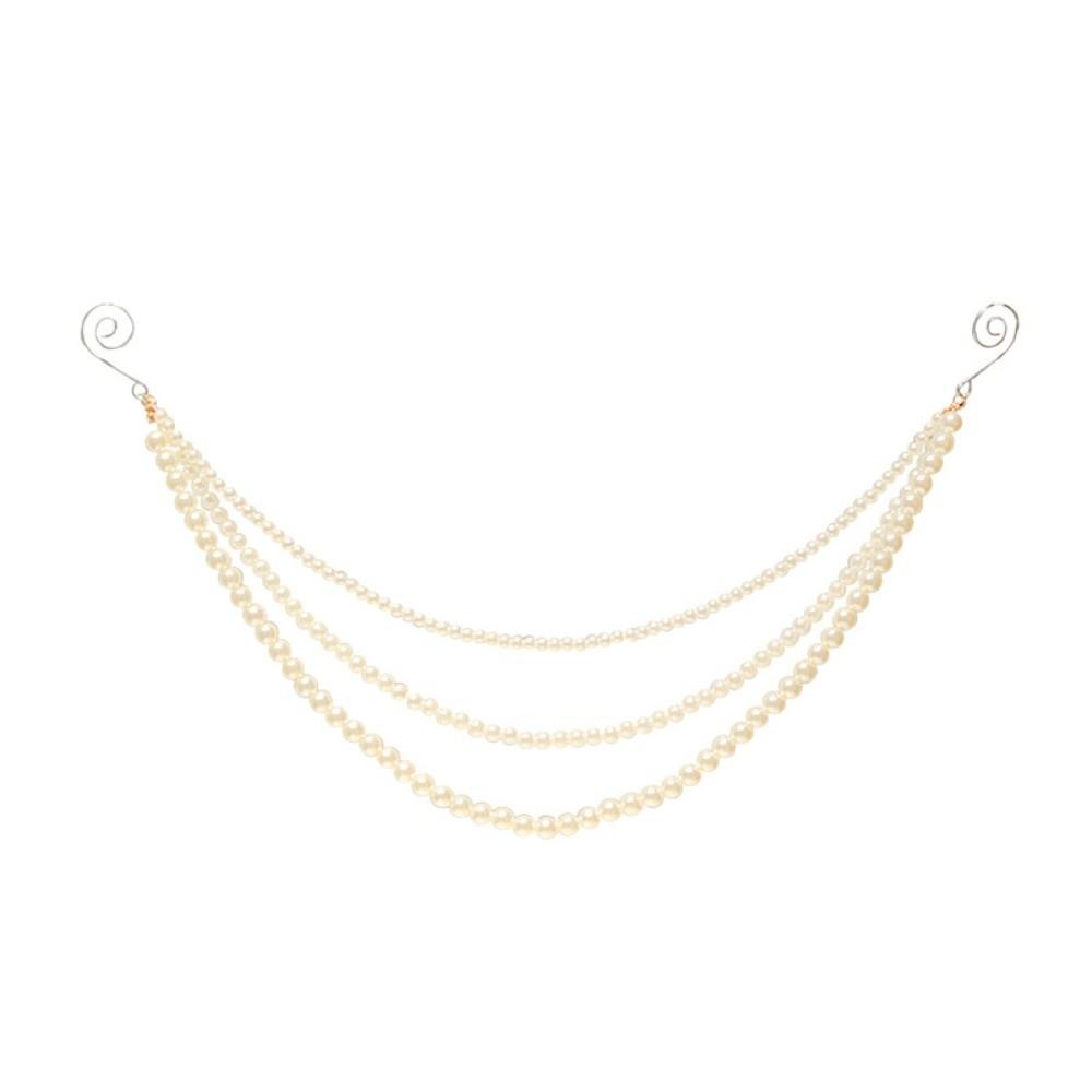 40-54cm Length Bead Chain Decorations Acrylic Beads Pearl Christmas Garlands  Window Atmosphere