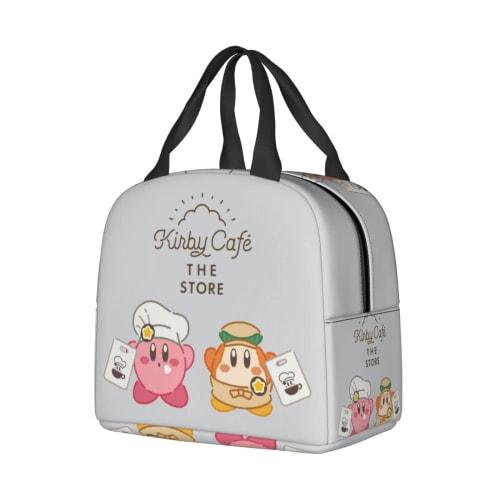 Ka-bi Insulated Lunch Bag with Clasp, Black, Bento Box, Insulated, Cooler Bag with Zipper, Compact, Soft Cooler Bag, Tote/Eco Bag