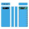 Caja portátil USB 18650 LCD DIY para banco de energía móvil, carcasa Micro