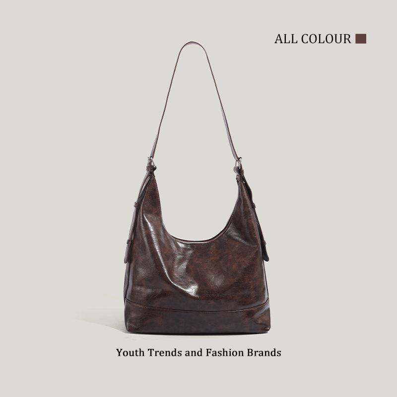 Maillard retro shoulder bag autumn and winter new large-capacity underarm bag fashion messenger bag women