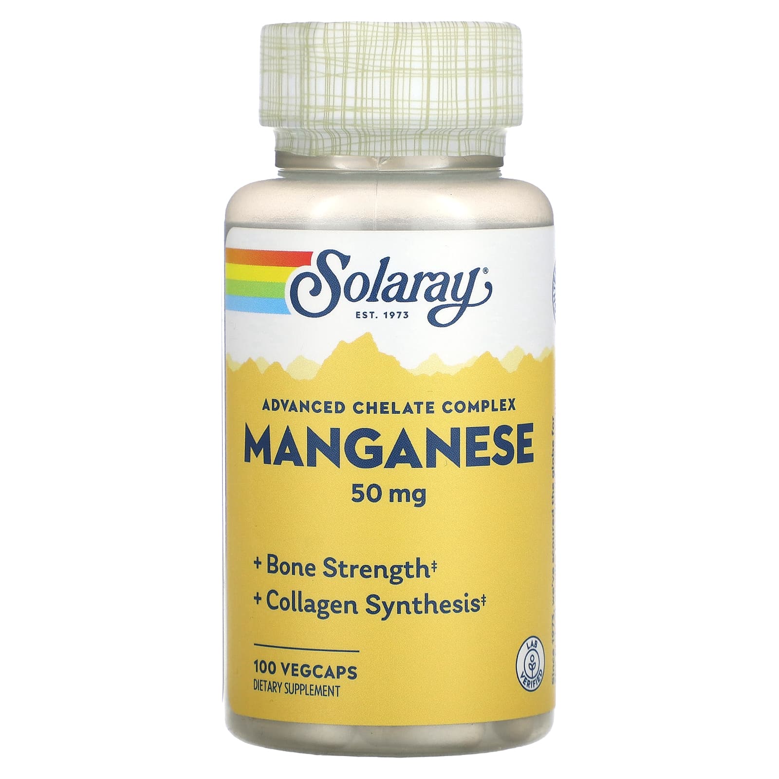 

Manganese, Advanced Chelate Complex, 50Mg, 100 Veggie Caps