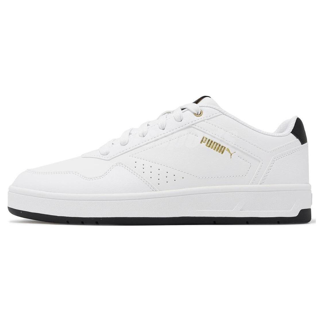 Puma Court Classic Unisex White Black Gold 395018-07 EU 36