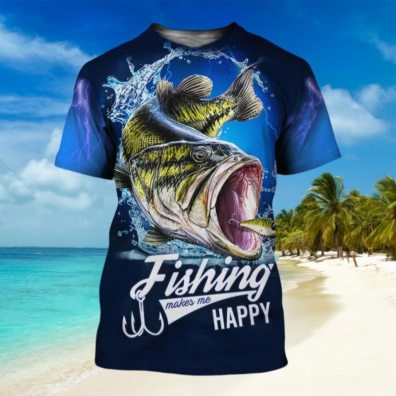 Ropa para niños, camiseta de manga corta de verano para pesca, ropa para niños de 10 a 12 años.