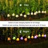10 LEDS Solar Mushroom Lights Outdoor Waterproof Decorative Street Lights for Lawn Garden Patio Christmas Holiday Decoration